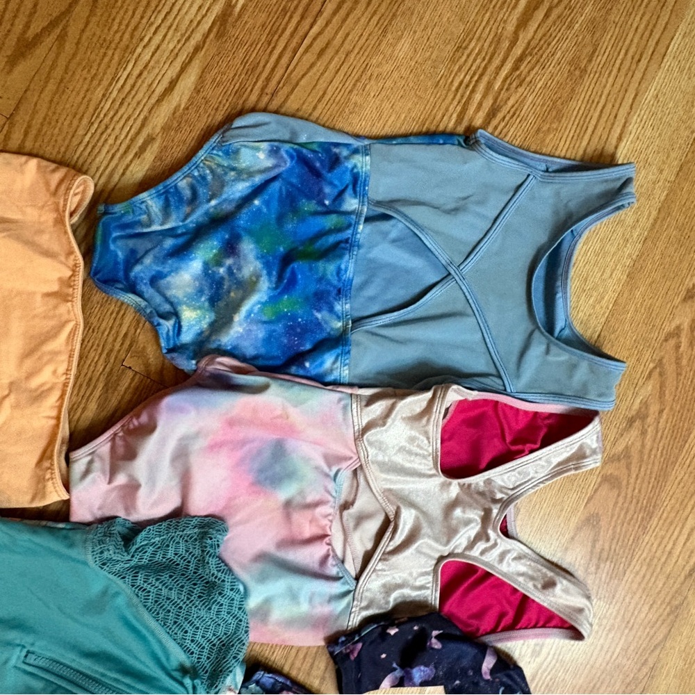 Colorful Kids One Piece Gymnastics Bundle of 5 Size 8/10 - Picture 7 of 11